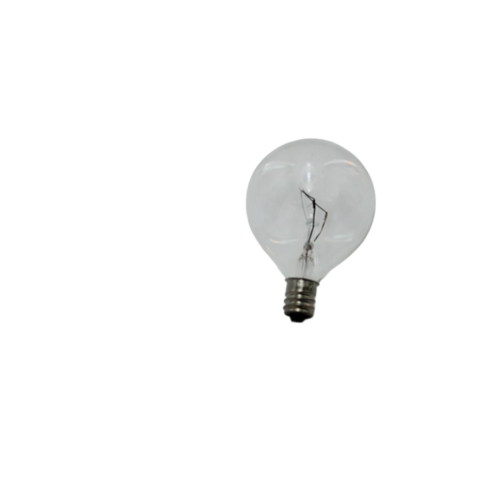 6 pcs Clear Globe G16.5 Incandescent Light Bulb Candelabra E12 Base Decorative